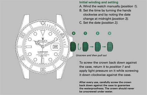 how to adjust rolex time|rolex watch setting instructions.